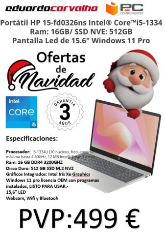 HP 15-fd0055ns Intel® Core™ i5 i5-1334U/16GB/512GB